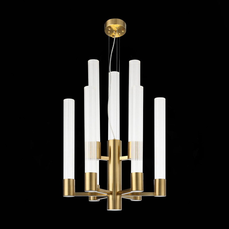 Люстра подвесная 55 см, 45W, 4000K ST LUCE TERNI SL1229.303.09 Латунь