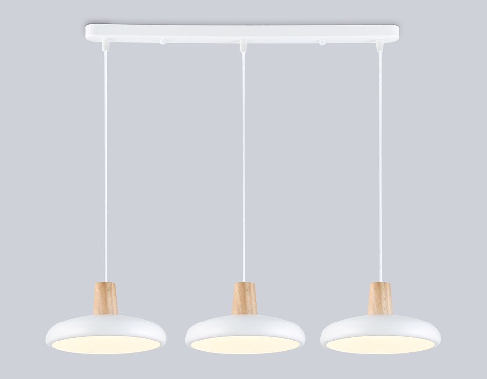Светильник светодиодный подвесной 55*20*80- см, **W, 3000-6000K, Ambrella Light Comfort FL4840, белый , дерево