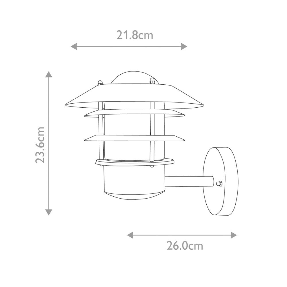 Настенный фонарь Elstead Lighting, Арт. HELSINGOR-BK