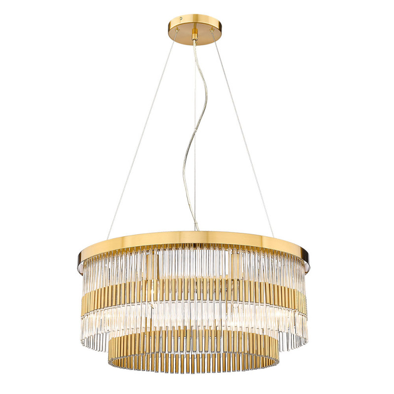 Подвесная люстра 60 см, Divinare BRILLANTE 6813/17 LM-8, латунь