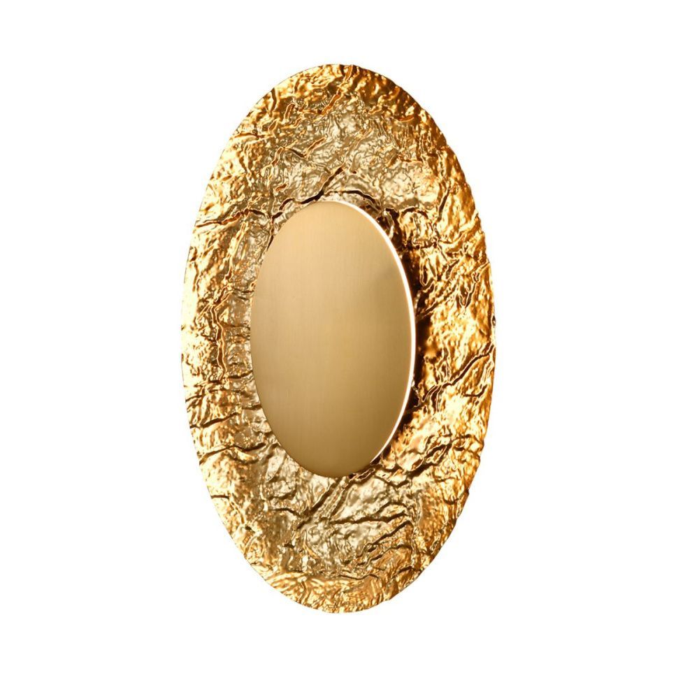 Настенный светильник 27 см, 5W, 3000K, Indigo Amuleto 11071/A/1W Brass V000211L, бронза