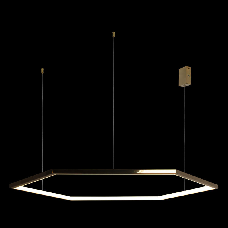 Светильник 120 см, 72W, 3000K, LOFT IT Ring 10016XXL, золото