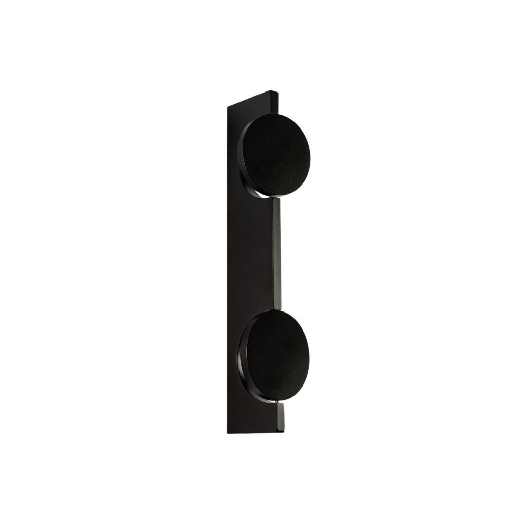 Настенный светильник 40 см, 10W, 3000K, Loft IT Flame 10452/2W Black sand, черный