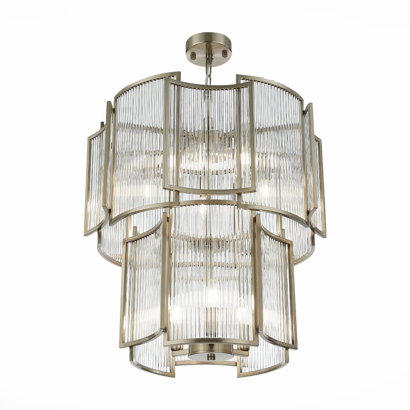 Люстра подвесная 56 см, 480W, ST LUCE COSENZA SL1234.103.08 Никель