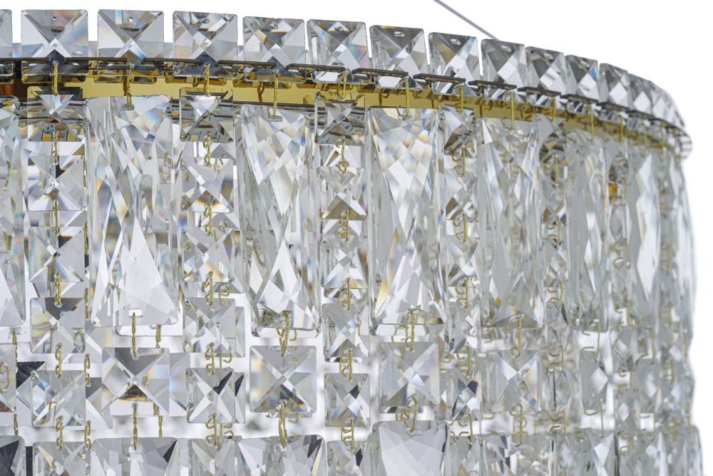 Люстра подвесная *80* см, Led лента*LED*88W, 3000/6000K, Arti Lampadari Ovindoli Gold Ovindoli L 1.5.80.100 G, Золото