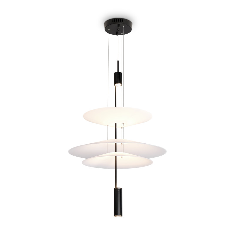 Подвесной светильник 50*50*435 см, LED, 12W, 3000К, Freya MONO FR6190PL-L7WB черный