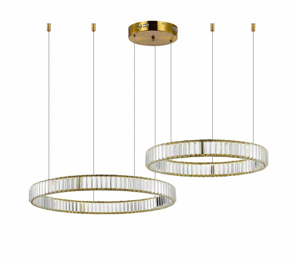 Люстра Ø600 x 800 x H1200, мм, 80W 4000K, BRASS(Латунь) NewRgy 2107A-DW-6+8 BRASS