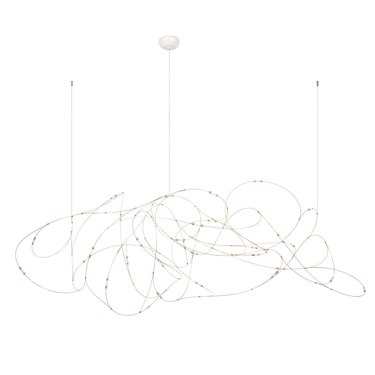 Подвесной светильник 100*180*80 см, 31*LED*0,5W 3000K LOFT IT Flock of  Light 10309/31 бронза, белый - купить в интернет-магазине по низким ценам  177 220