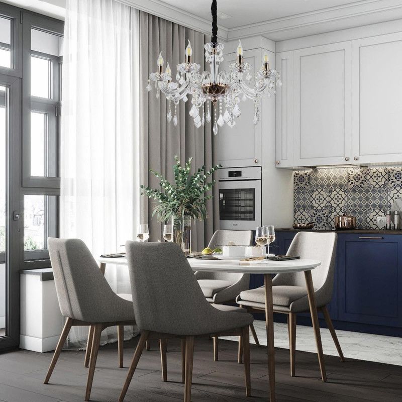 Подвесная люстра 75*75*115 см, Е14 8x40W, , Золото MODELUX premium ML.7151.8P