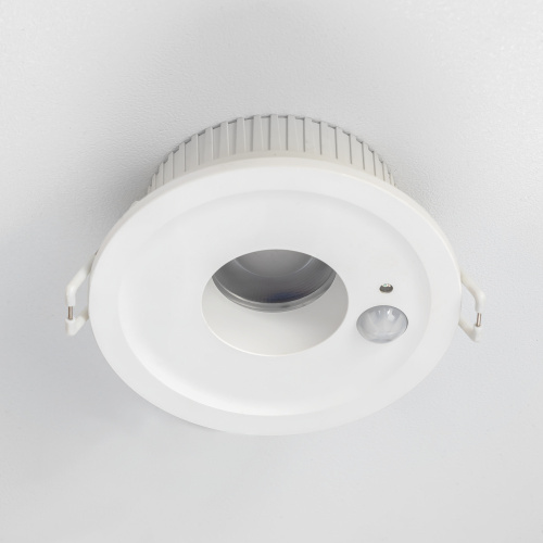 Встраиваемый светильник с датчиком движения 9 см, 5W, 4000K, Citilux SIGMA CLD00305S LED, белый