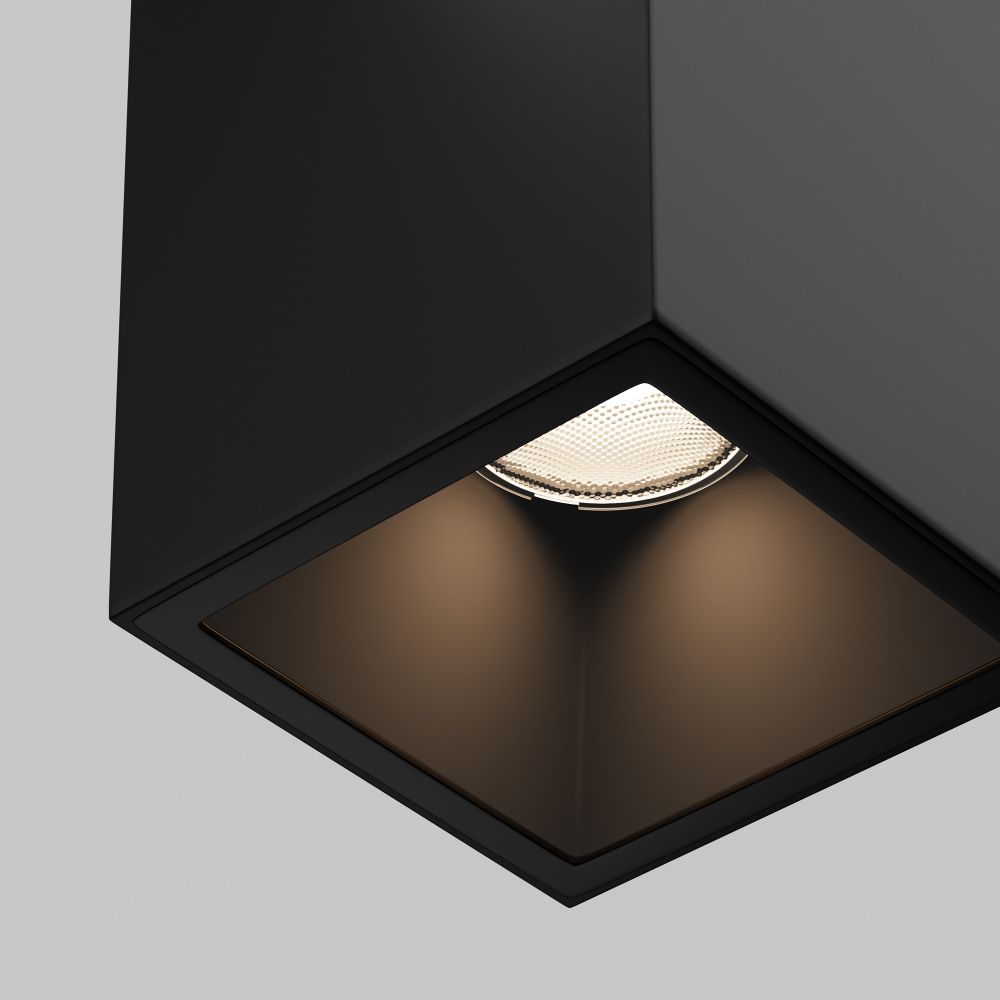 Уличный трековый светильник 11,1*7,6-7,6 см, LED*16W, 3000K, Maytoni Alfa O-TR01-3-S-16WB3K, Черный