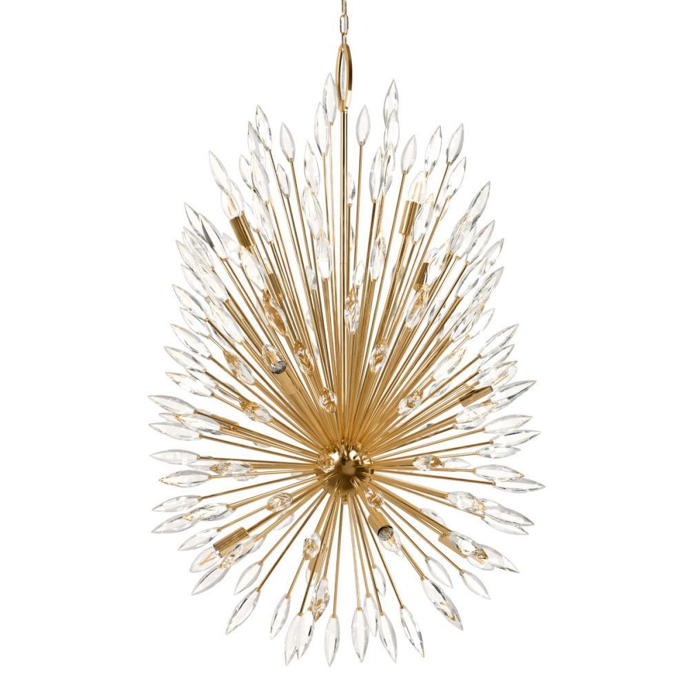 Подвесная люстра 81 см, Loft IT Splash 10418/12, золото