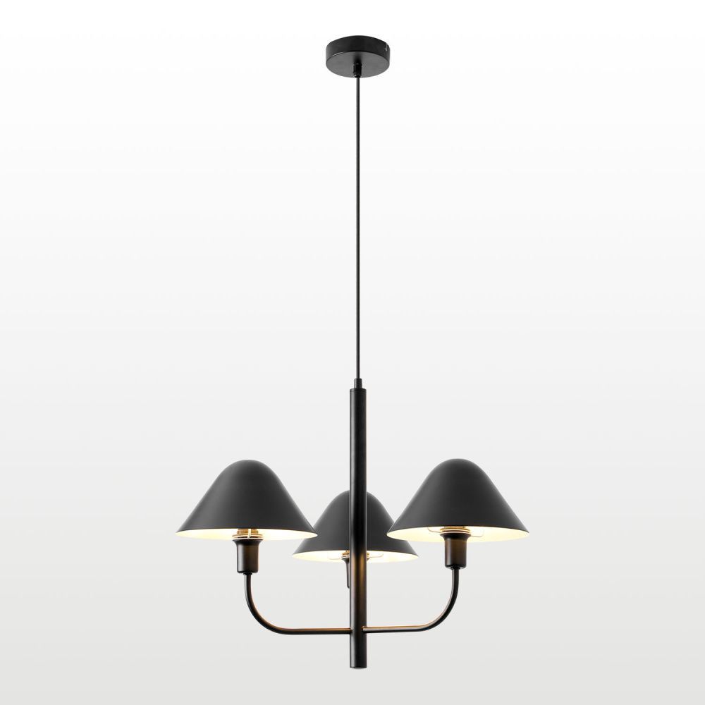 Люстра *52*60-150 см, 3*E14*40W Lussole  LSP-8971, черный