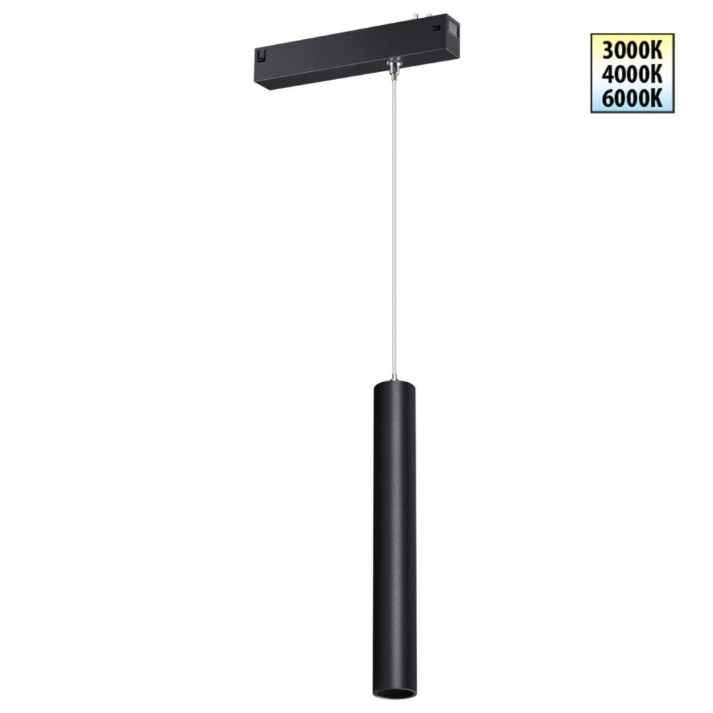 Cветильник  18*4*200 см, 1*LED*10W, 3000/4000/6000K, Novotech VECTOR PORT 359963, черный,