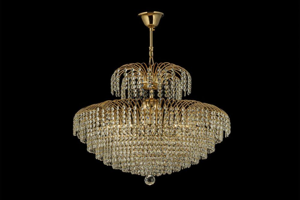 Люстра подвесная *60*45 см, 10*E14*40W, Arti Lampadari Salentino Salentino E 1.5.60.100 G, Золото