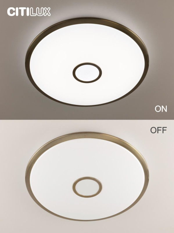 Светильник  67 см, 115W, 3000K-5500K Citilux Старлайт Смарт CL703A103G бронза