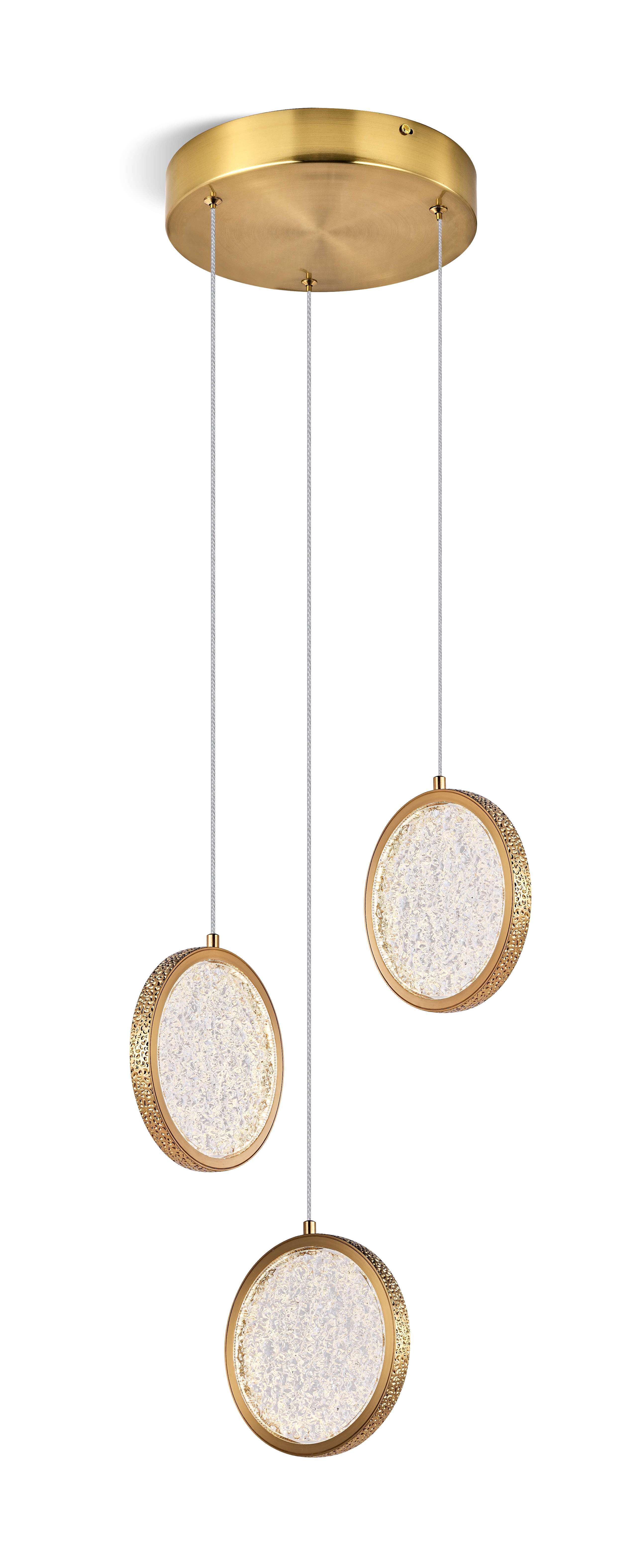 Люстра 300*1300, LED, 27W 4000K NewRgy LED D2061-DW-R3 BRASS, Бронза
