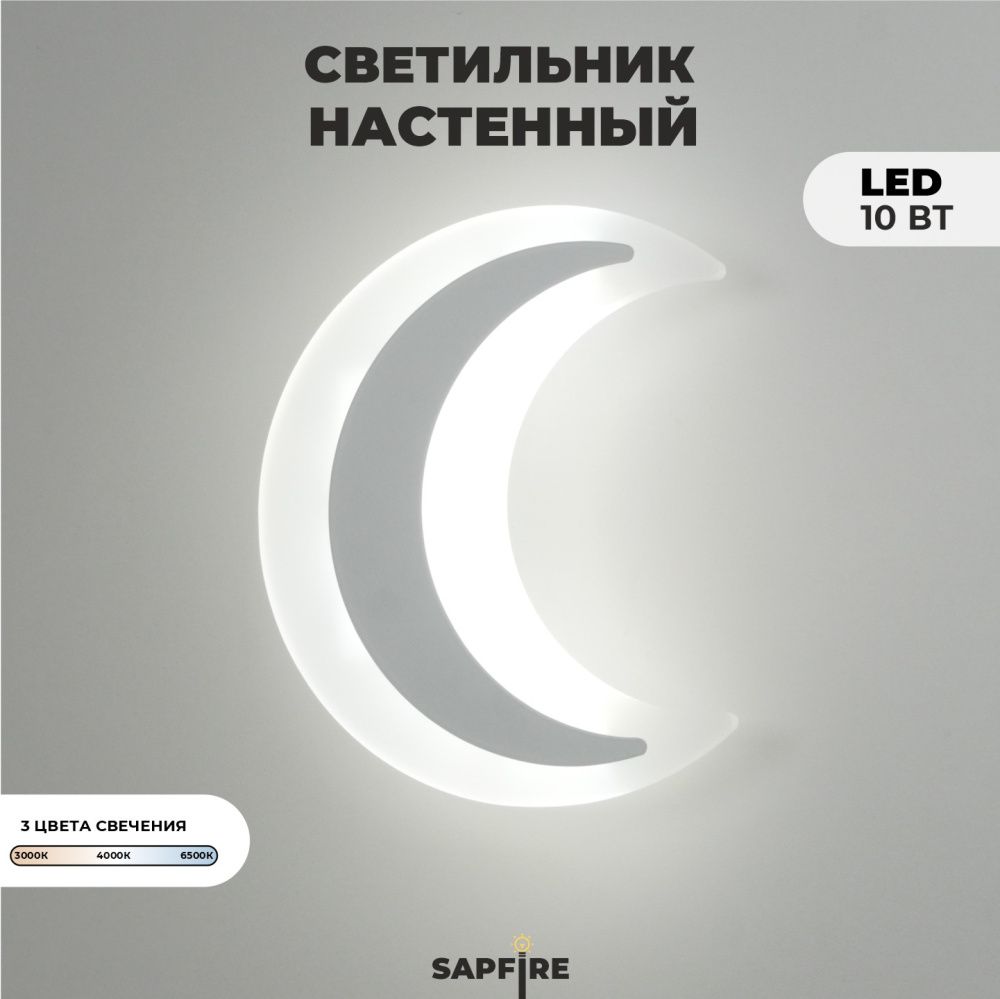 Светильник настенный DZN-11240 БЕЛЫЙ  D180*200/H60/1/LED/10W/2800-6500K BABYPIN 25-03