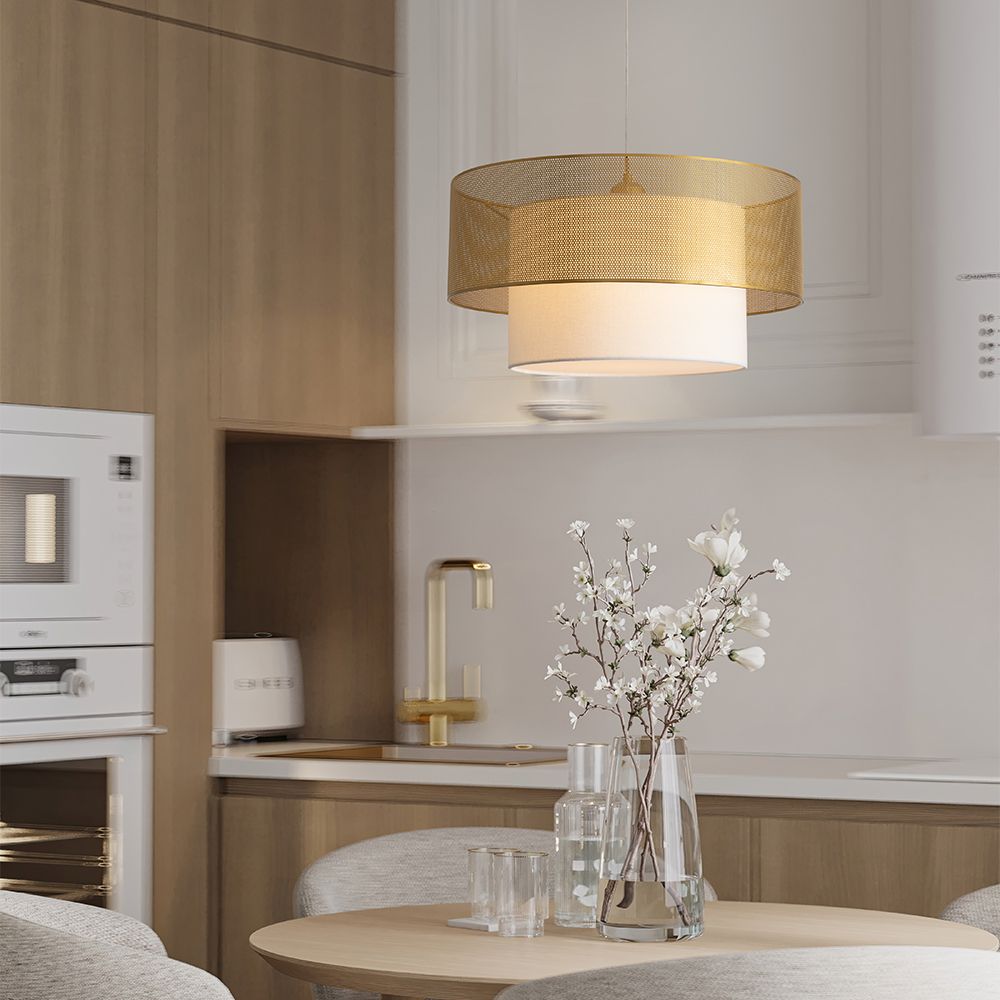 Подвесной светильник 21-230 см, 1*E27*60W Freya Lattice FR5528PL-01BS, Латунь