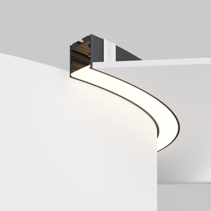 Радиусный профиль ALM-3535R-B-D-90°-0.8M 3,5*3,5*65,58 см, Maytoni Led Strip черный
