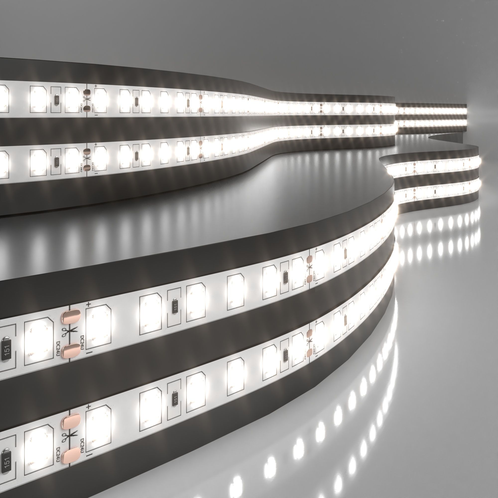 Светодиодная лента Лента светодиодная 24V 9,6W 120Led 2835 IP20 дневной белый, 5м Elektrostandard