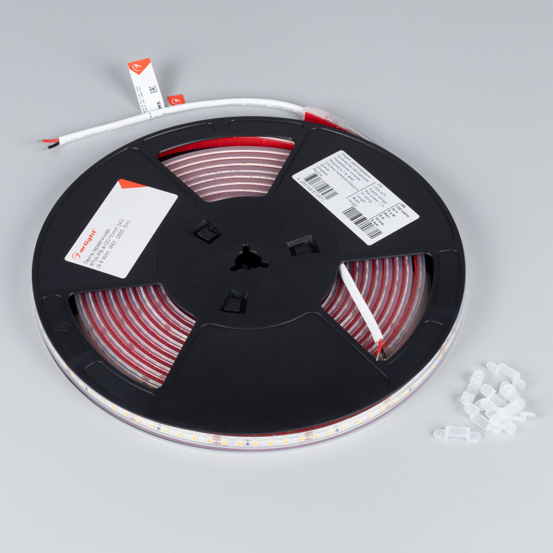Лента герметичная RTW-PS-A120-10mm 24V Warm2700 (9.6 W/m, IP67, 2835, 5m) (Arlight, 9.6 Вт/м, IP67) 028552(2). Цена указана за 5 метров. Продается кратно 5 метрам.
