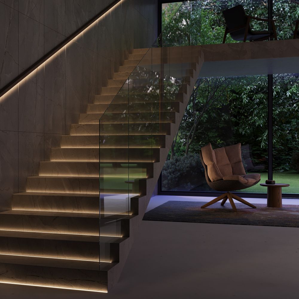 Алюминиевый профиль встраиваемый в пол 26x26 (Серебро, 2 м), ALM-2626-S-2M 636016, 200*3*3 см, Maytoni  636016, Серебро