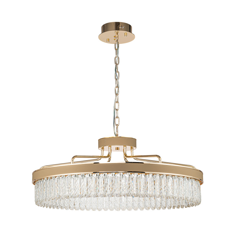 Подвесная люстра 80,5*118,5 см, 1*LED, 80W, 3000-6000К, Favourite Visconte 4304-8P латунный