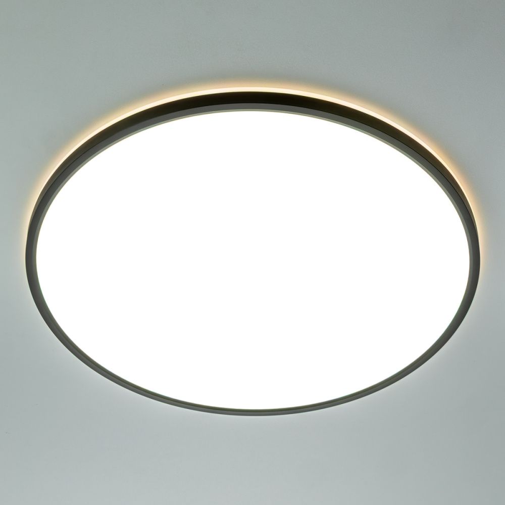 Светильник с пультом 50 см, 50W, 3000-5500K Чёрный LED RGB Citilux NORMA CL74950