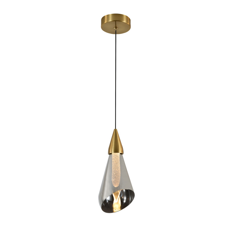 Подвесной светильник 10,8*10,8*178,5 см, LED, 3W, 4000К, Indigo RIFLESSO V000108L золотой, 11049/1P Gold