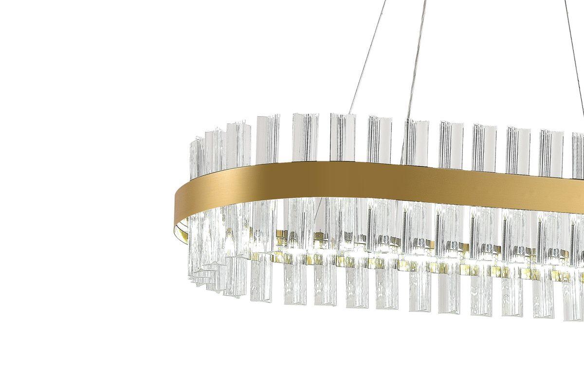 Подвесной светодиодный светильник  35*80*15 см, LED 120 W, Natali Kovaltseva Smart Нимбы Led Lamps 81252 Золотой