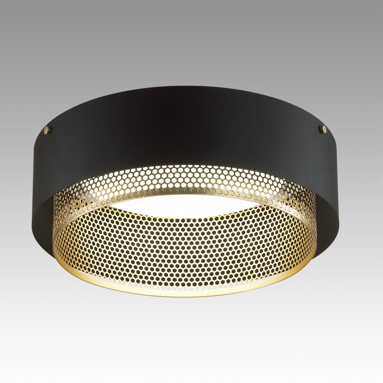Потолочный светильник *41*15 см, LED 1*48W, 3000-6000 К, Sonex Antey 7692/48L, белый/черный/шампань