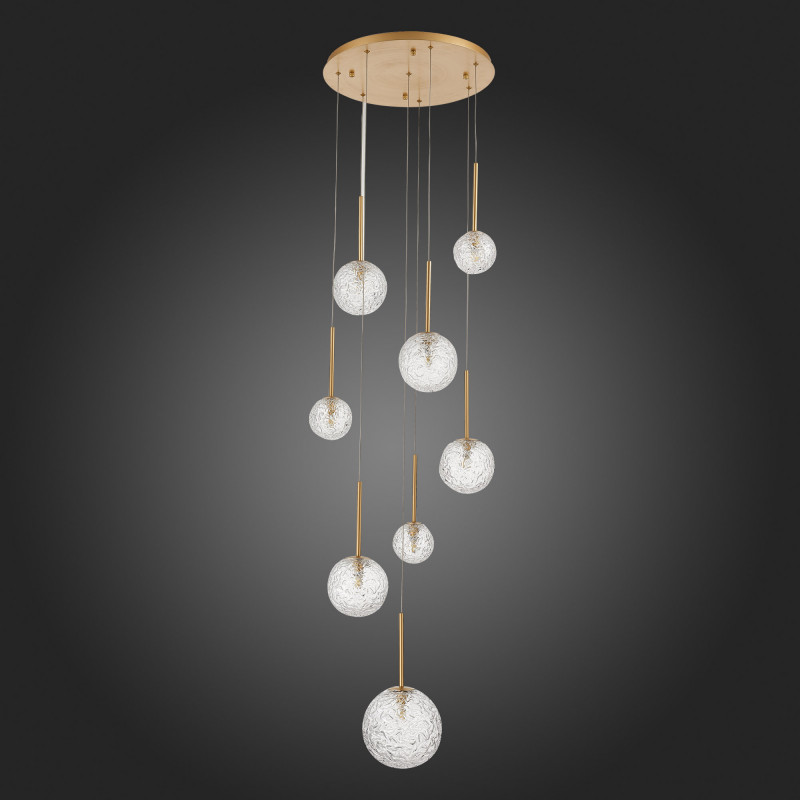 Светильник подвесной 45 см, 40W, 4000K ST LUCE ARCOBALINO SL1152.203.08 Золотистый