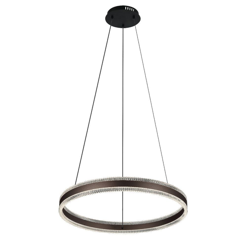 Люстра 60*60*110 см, 2*LED*19W, 4000K Gerhort G52117/2BK CF+CL, Черный