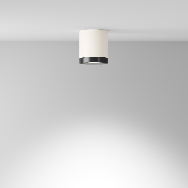 Светильник 9 см, Maytoni Hoop C086CM-GX53-MRD-WB, белый-черный