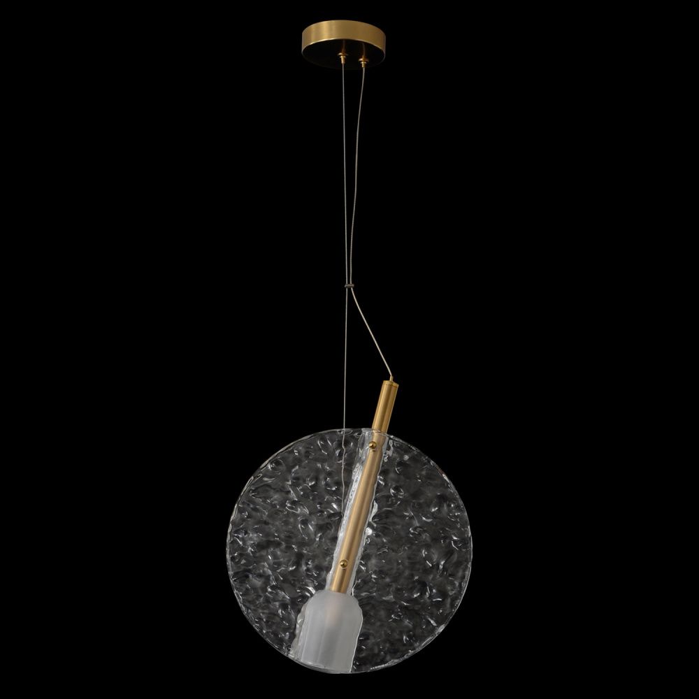 Светильник подвесной *28*32,5-87-212 см, 1*G9*40W, Crystal Lux Frozen FROZEN SP1 BRASS, Латунь