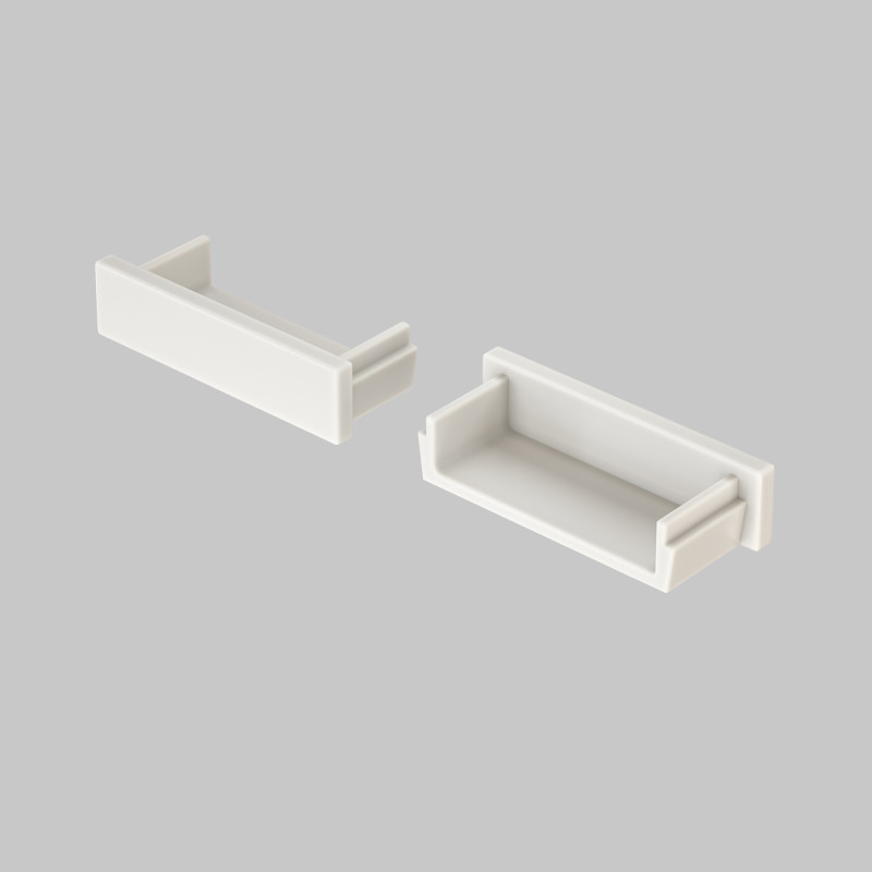 Комплект заглушек (для профиля ALM002S-2M) 10 шт.  6*24*10 мм Maytoni Led strip Хром ALM002EC
