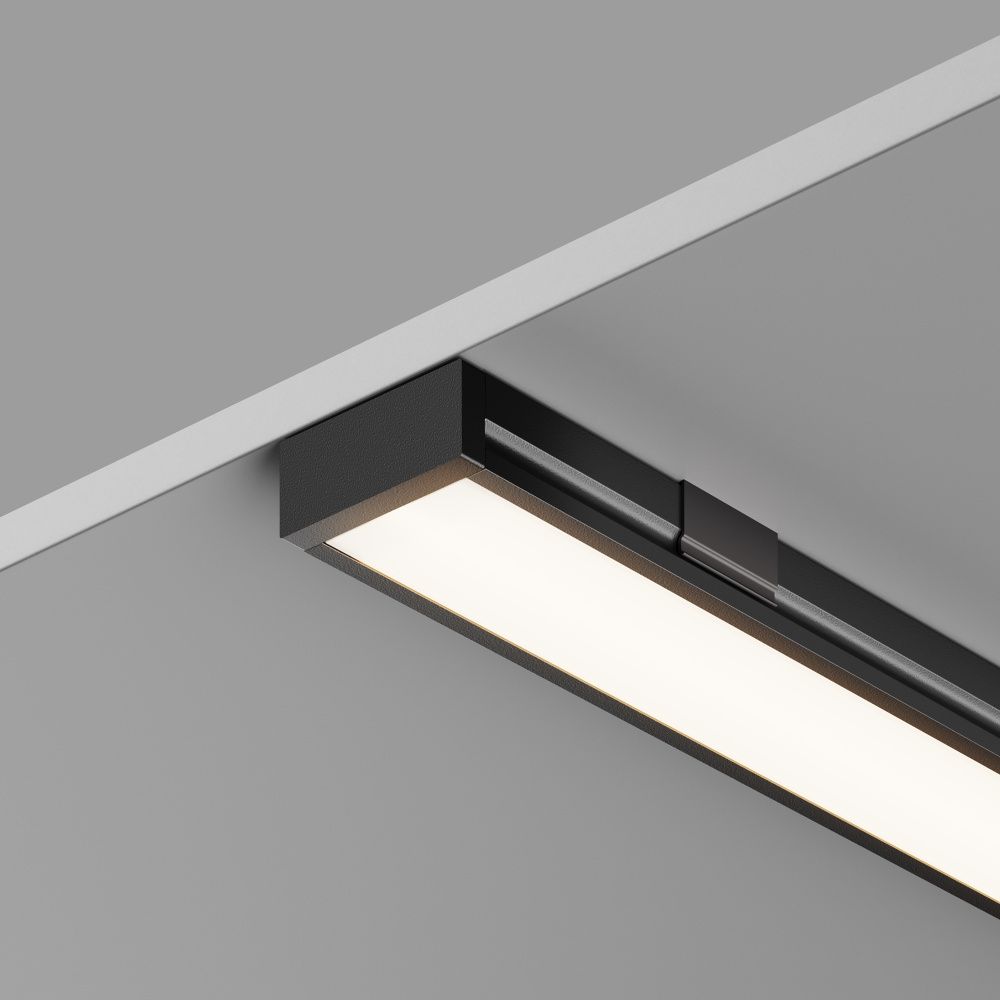 Алюминиевый профиль накладной 15x6 (Черный, 2 м), ALM-001-B-2M 631003, 200*2*1 см, Maytoni  631003, Черный