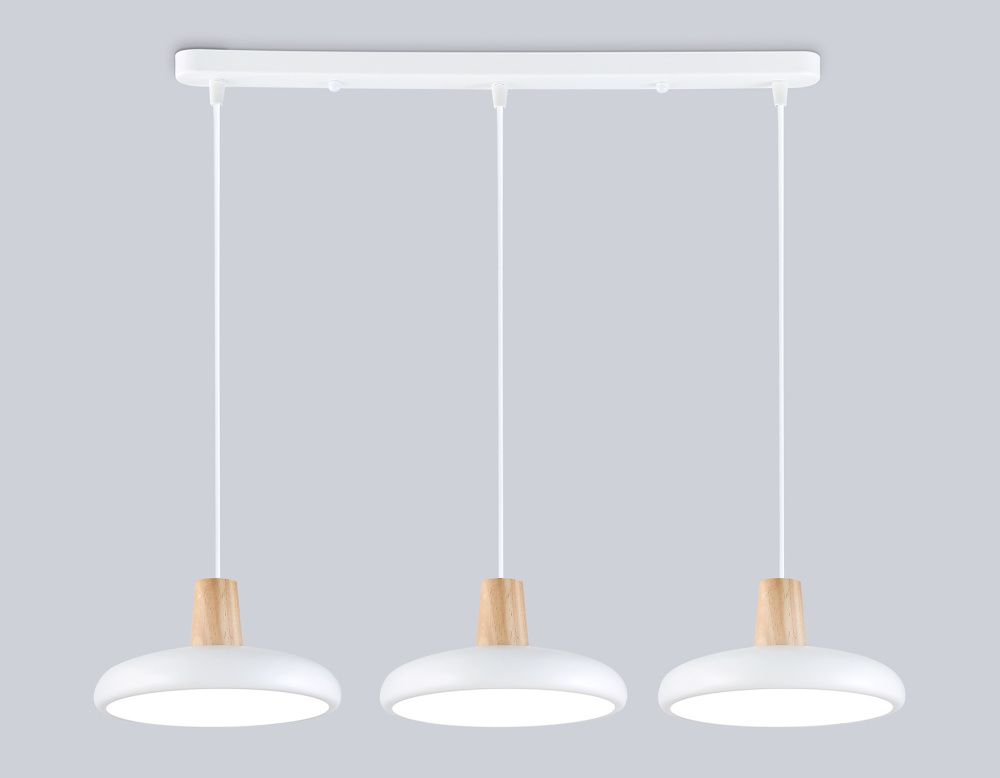 Светильник светодиодный подвесной 55*20*80- см, **W, 3000-6000K, Ambrella Light Comfort FL4840, белый , дерево