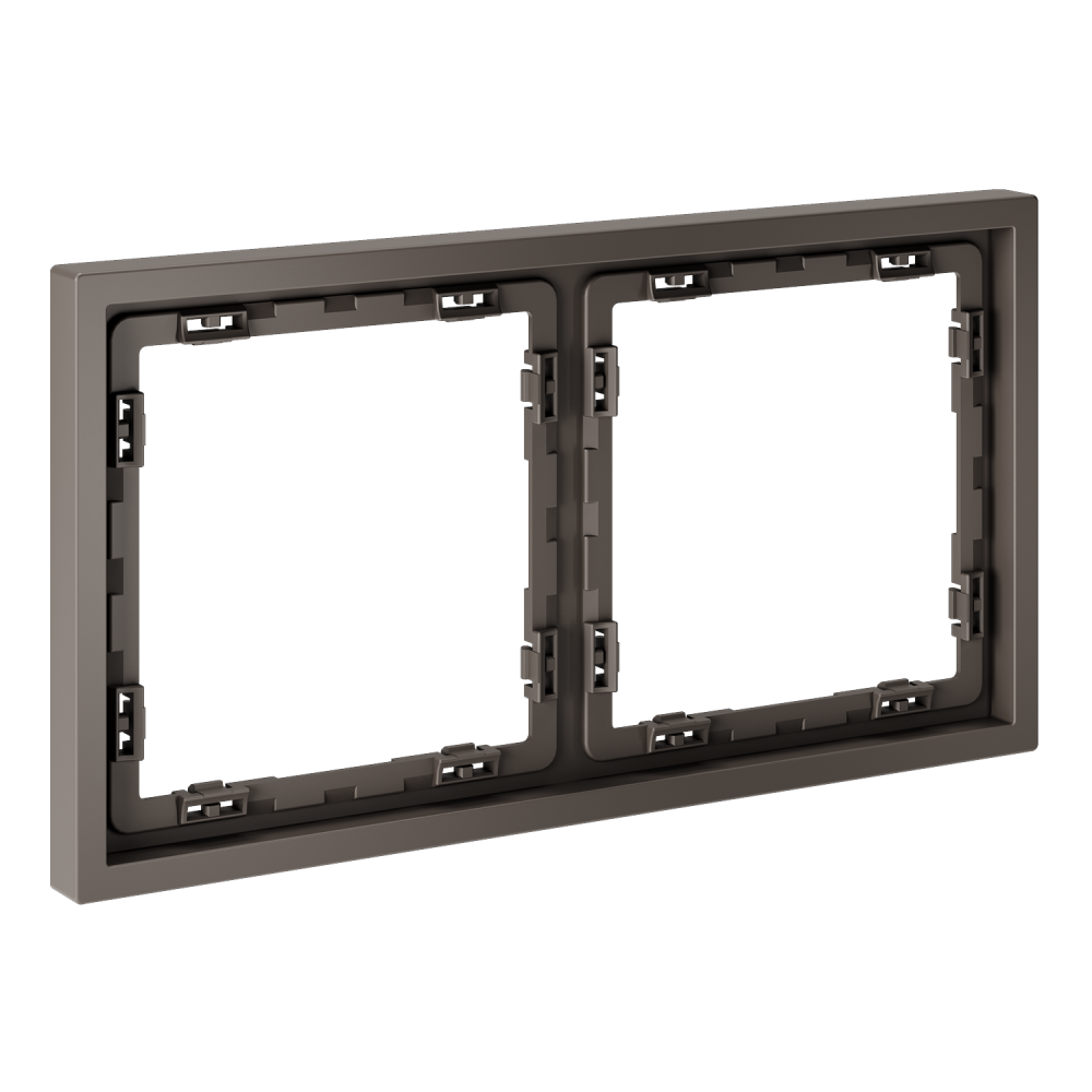 Рамка пластиковая S70 на 2 пост, капучино Voltum VLS100214