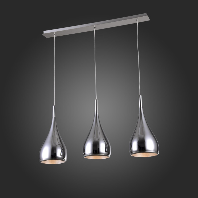 Люстра подвесная 80*16 см, 120W, ST LUCE GOCCE SL874.113.03 Хром