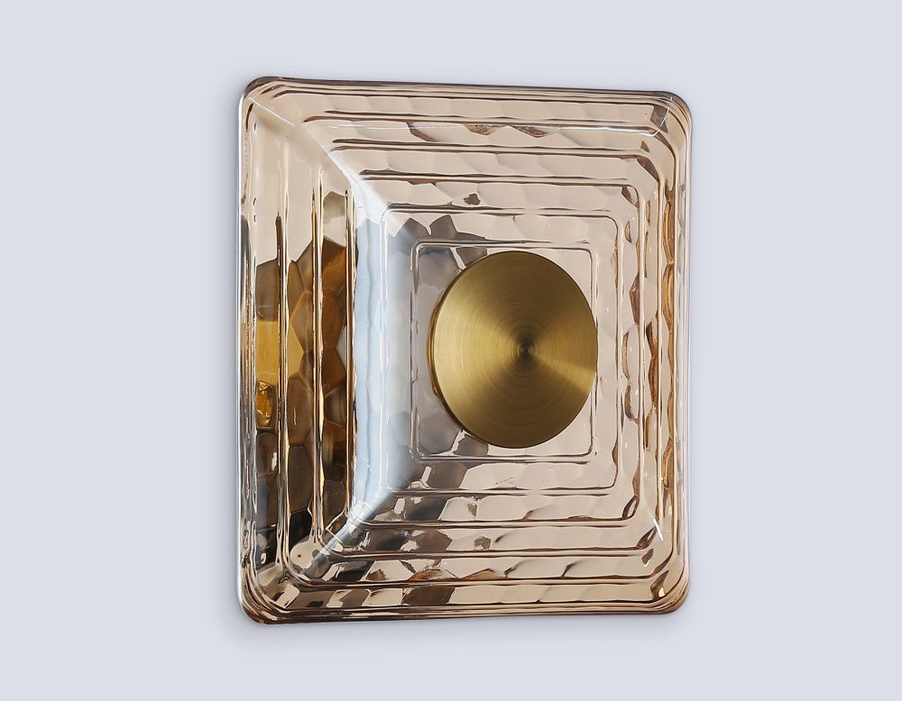 Бра 15*15*8,5- см, **28W, 3000K, Ambrella Light High Light LH31035, латунь