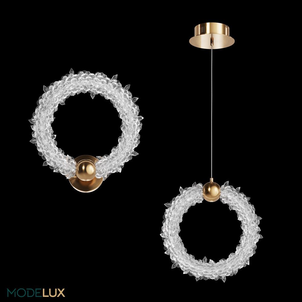 Подвесной светильник 25*25*150 см, LED 15W, 3000 / 6000K, Латунь MODESTYLE MS.1141.250