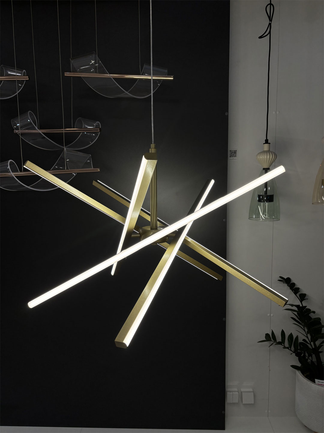 Светильник подвесной 70*150 см, 1*LED*60W, 4000K, 2800Lm, 10 м2 Lumion Parker 6564/60L золотой
