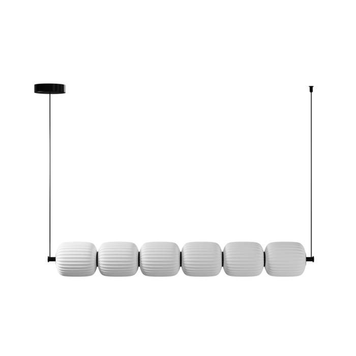 Светильник подвесной 100*15-150 см, 6*LED*8W, 3000-6000K, Lightera Lavish LE162L-6W WIFI, Черный