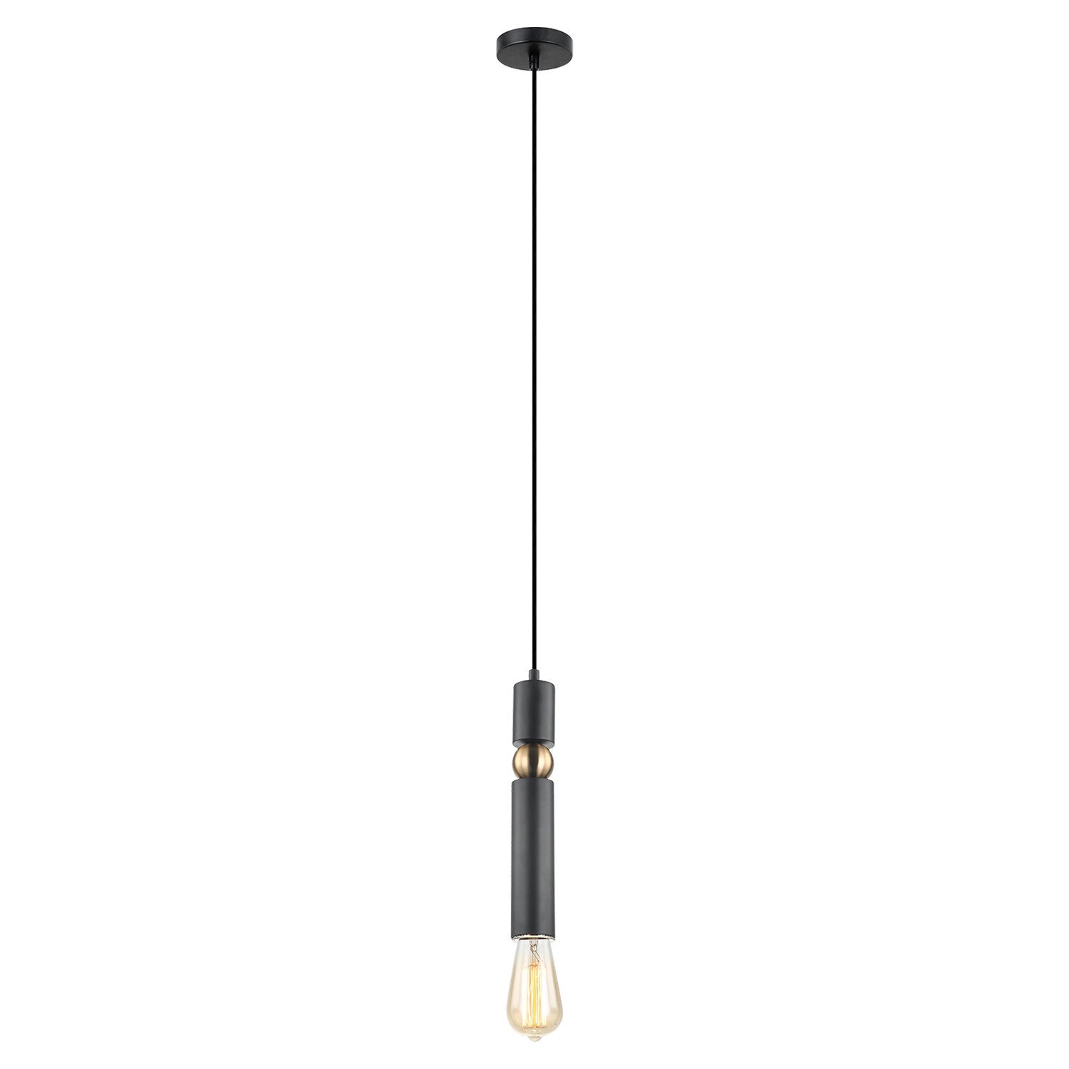 Подвесной светильник Lussole Truman GRLSP-8145, 5*55 см, черный