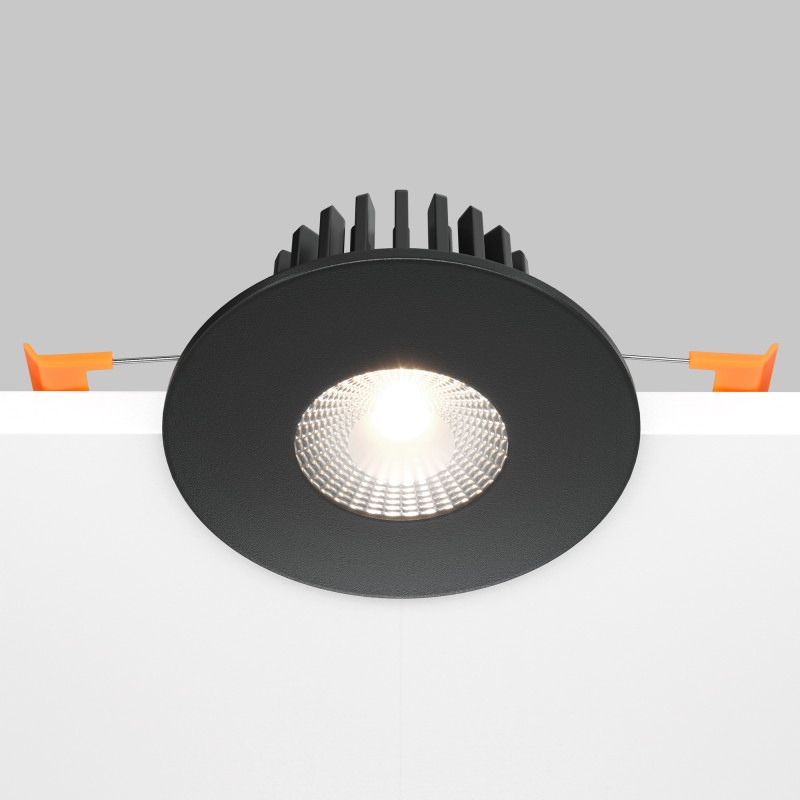 Светильник 9 см, 7W, 4000K, Maytoni Downlight Zen DL038-2-L7B4K, черный