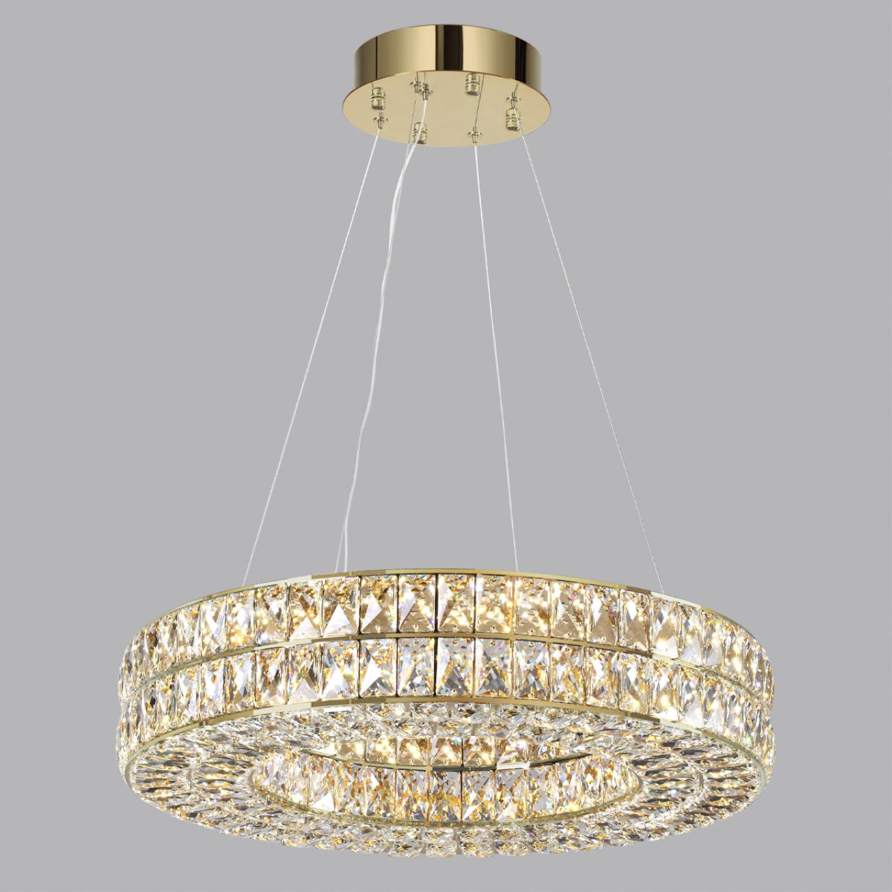 Люстра 60*60*120 см, 1 LED*52W, 4000 К, Odeon Light Panta, золотой 4926/52L