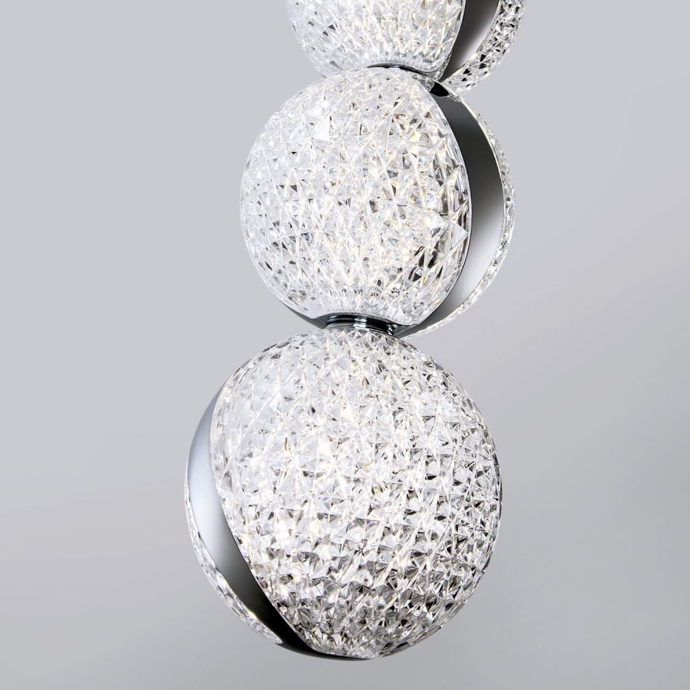 Подвесной светильник 10*10*200 см, LED 15W, 4000K, Хром MODESTYLE MS.89120.1