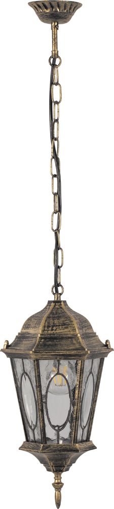 Светильник садово-парковый Feron PL164 40 см шестигранный на цепочке, черное золото